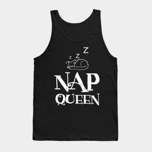 Funny Nap Queen Cat Lover Kitten Owner Tank Top